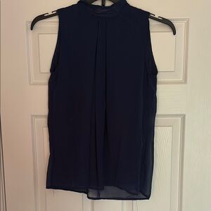 Elegant Navy Sleeveless Top